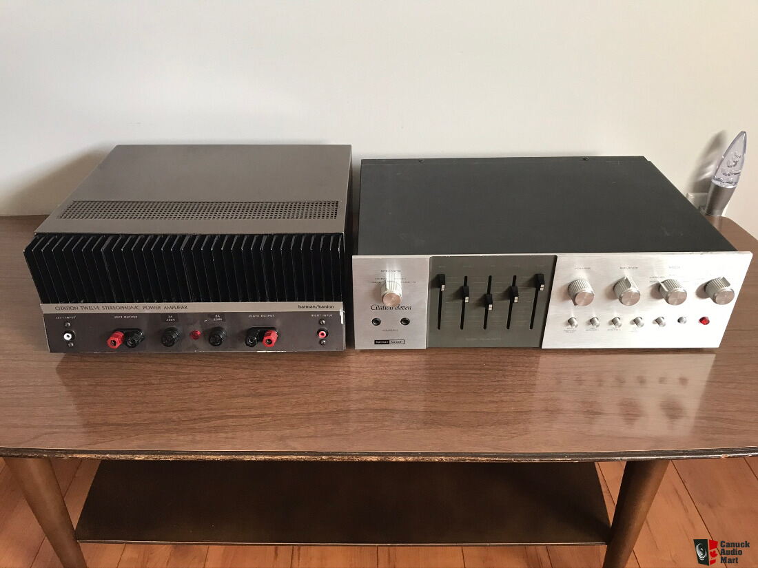 Préampli + ampli USA vintage Harman Kardon Citation 11 & 12