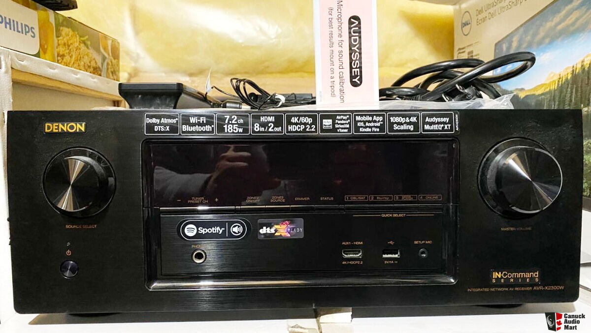 Denon X2300w amplifier, 7.2 channel, full 4K support, almost new,
