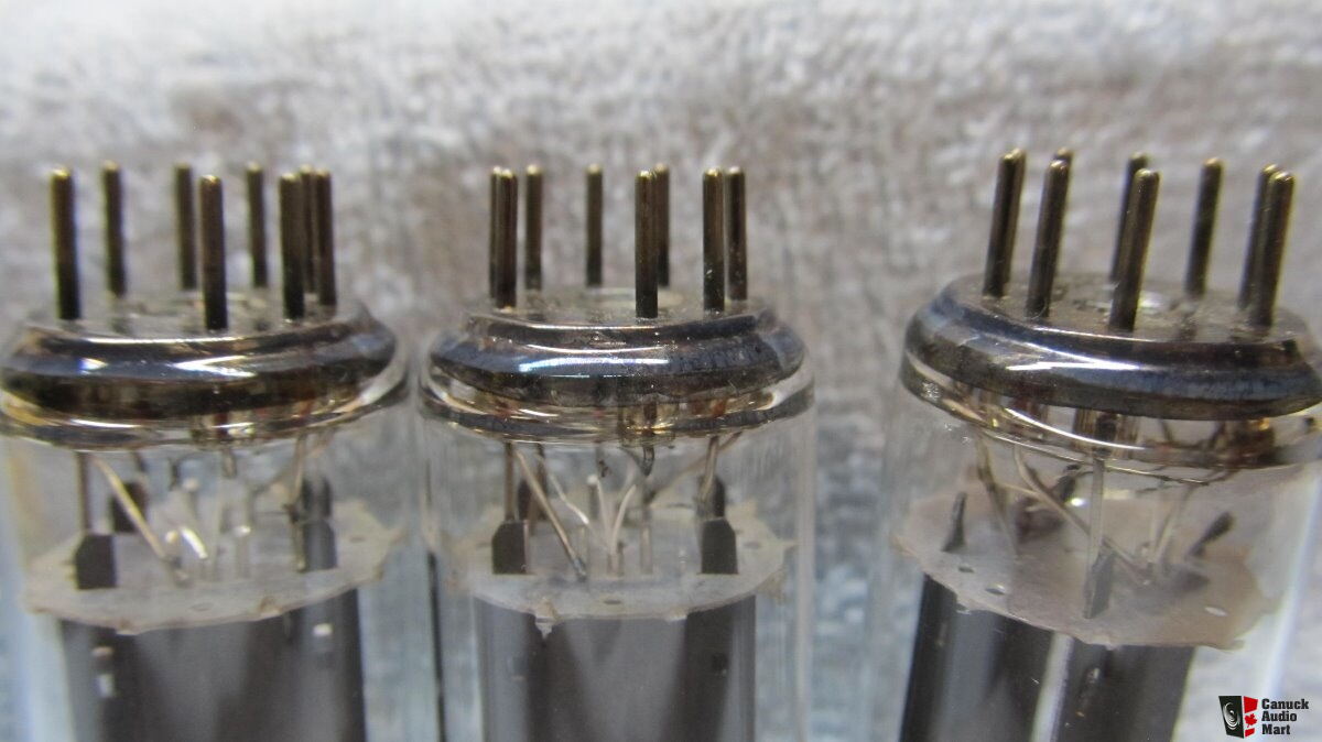 6SN7GT RCA LADDER Black Plates Digitstd + Tv7D/U #Nos# EUR 114,90