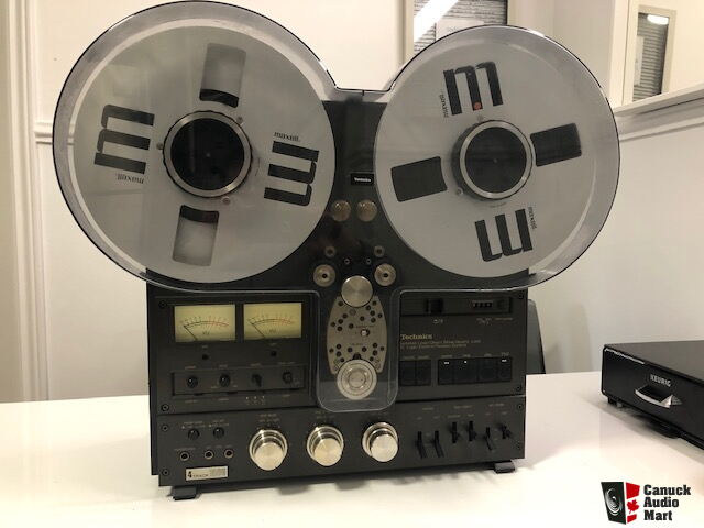 TECHNICS R S 1506 4 TRACK DECK REEL TO REEL WITH PLASTIC DUST