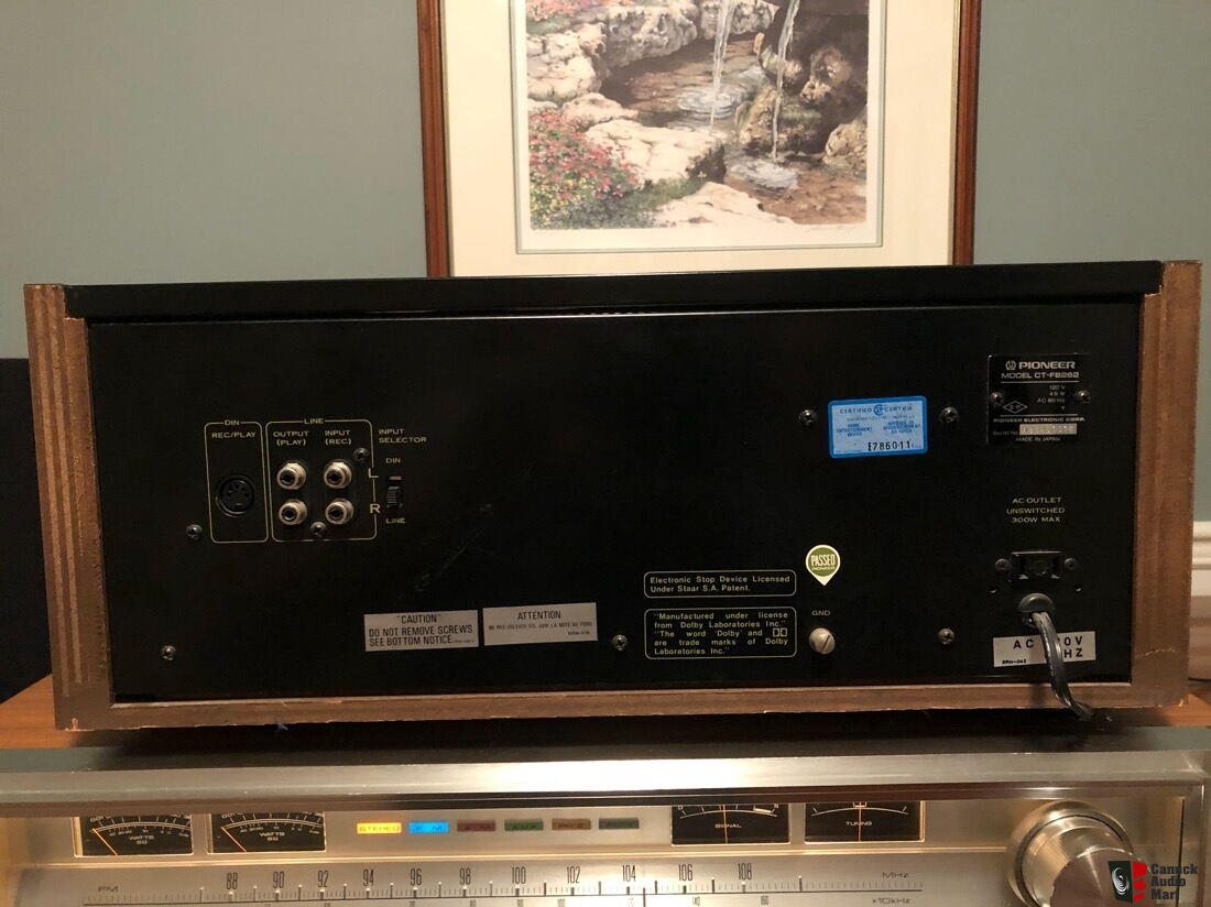 Vintage Pioneer CT F8282, 2 Channel Cassette Tape Deck Photo