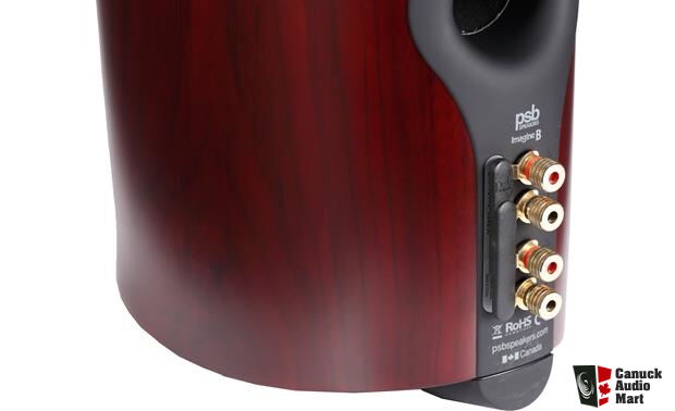 PSB Imagine B Bookshelf Speakers - Dark Cherry - Mint - Like New Photo ...