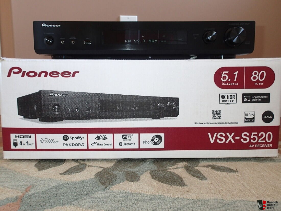 Pioneer VSX-S520 5.1 Ch AV Receiver For Sale - Canuck Audio Mart