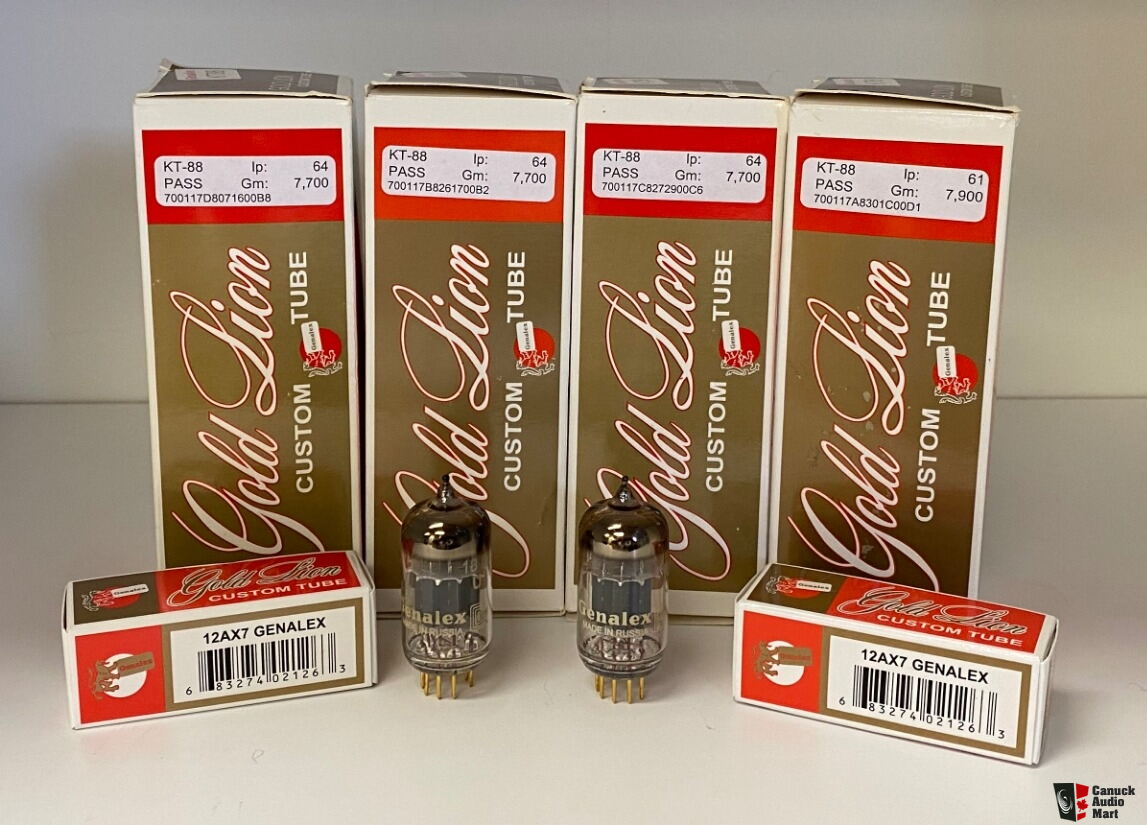 Lot De 4 Tubes à Vide KT88 Gold Lion – Occasion – Pour Ampli Hi-fi Ou Guitare