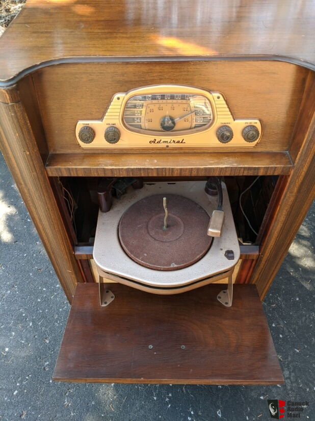 Admiral Tube AM Radio with Turntable Rare Vintage For Sale - Canuck ...