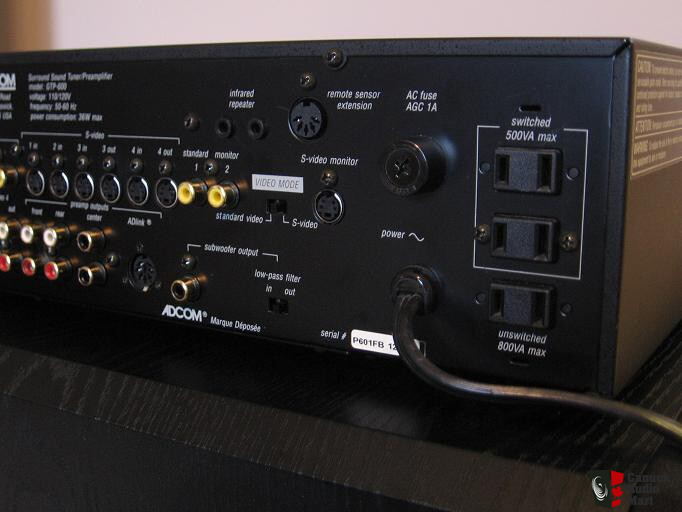 Adcom GTP-600 Surround Sound Tuner (Pro-logic) 5.1 Pre-amp Photo ...