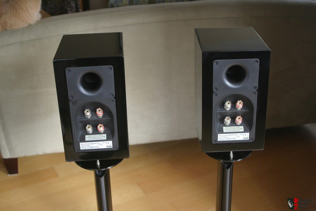 Elac BS 203 Anniversary Edition Speakers /w LS 70 stands Photo