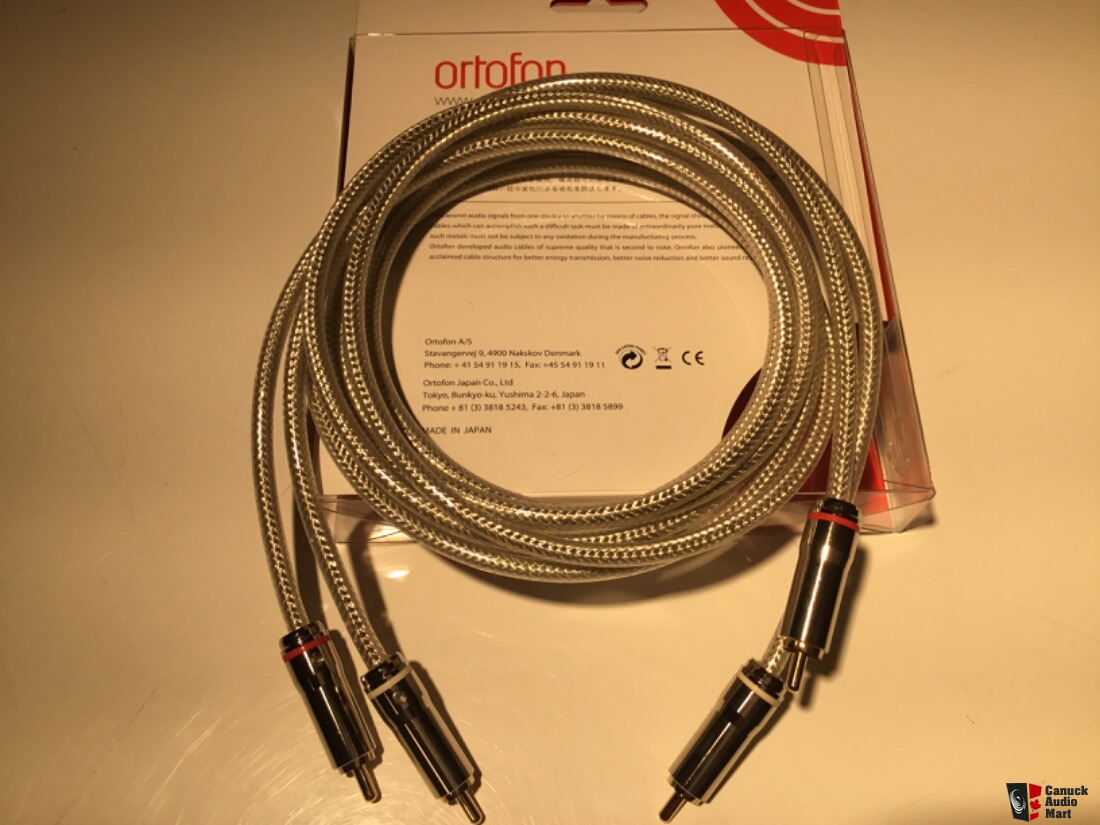 Ortofon AC-3800 Silver RCA Interconnects 1.5M Pair Made in Japan
