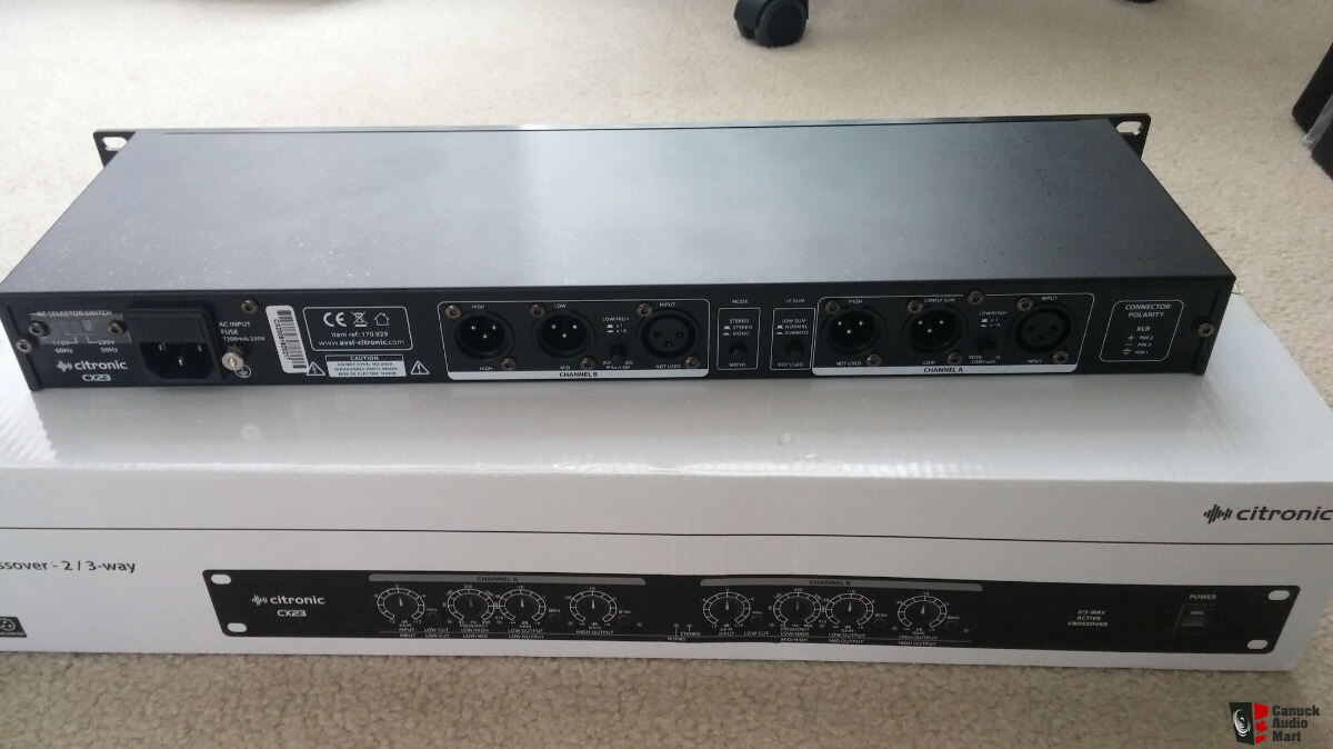 Citronic cx23 active crossover For Sale Aussie Audio Mart