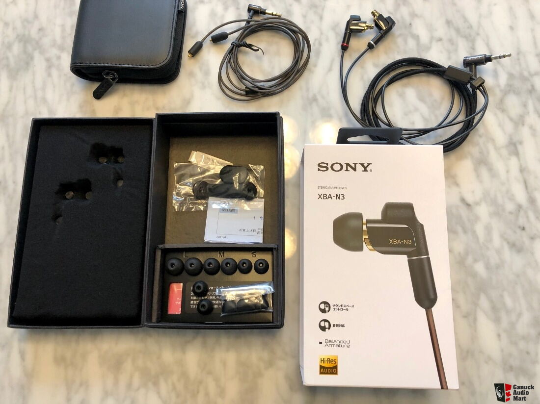 Sony XBA-N3 w/Sony MUC-M12SM2 Silver Coated OFC Cable - Price Drop