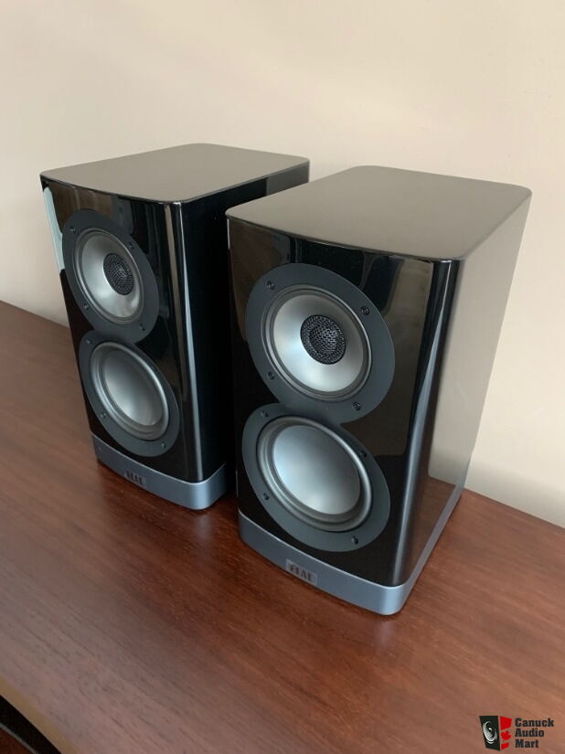 Elac Navis Arb Gb Powered Bookshelf Speakers In Gloss Black Photo Canuck Audio Mart