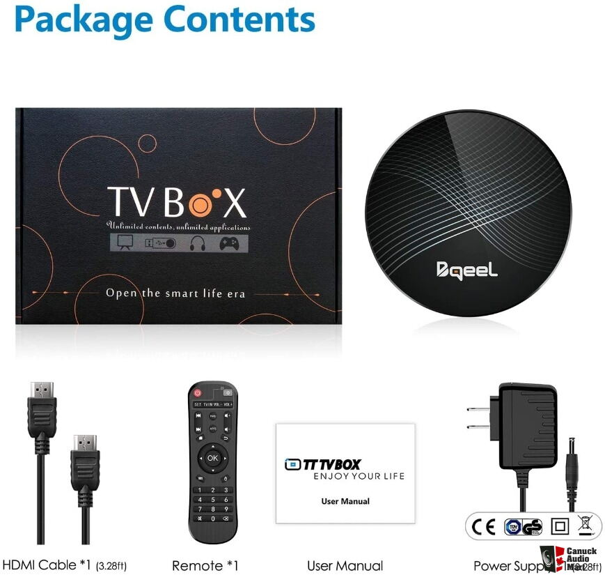 Bqeel U1 Pro 4K Android TV Box - 4GB RAM - 64GB ROM - Latest Version ...