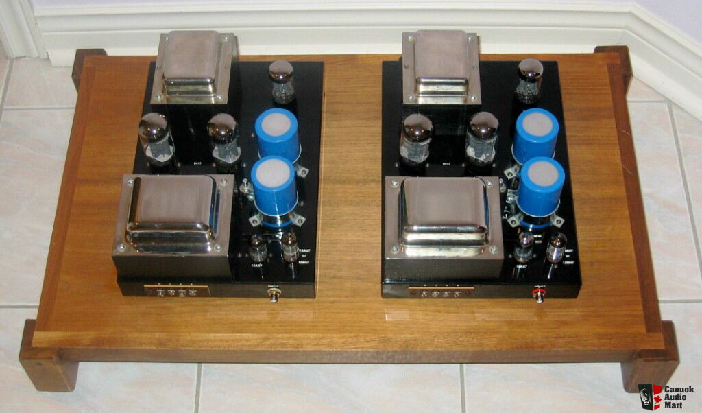 Quicksilver Audio 8417 tube mono amplifiers professionally modified