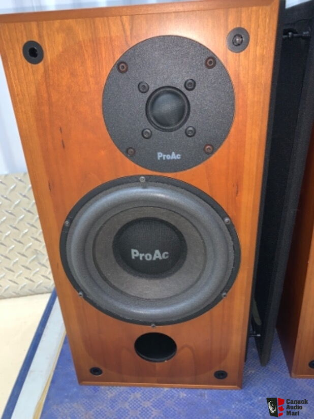 Amazing ProAc Studio 100 monitor speakers in beautiful cherry wood cabs  Photo #2779582 - Canuck Audio Mart