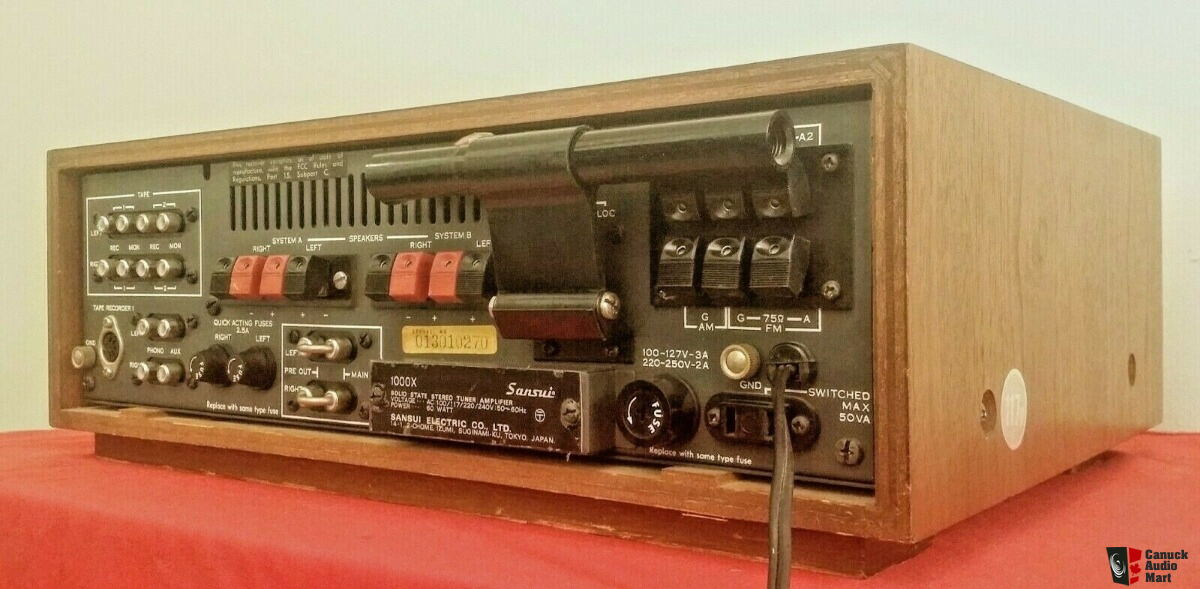 SANSUI 1000x Amplificateur Tuner Stéréo Récepteur État Solid