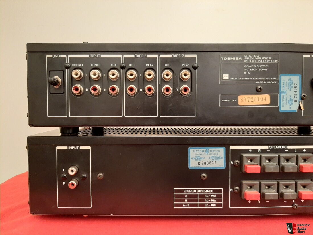 Serviced-TOSHIBA-AUREX-SY-335+SC-335-Pre+Power Amplifier