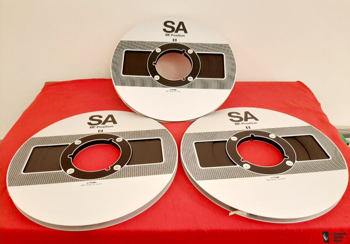 Lot of 3 TDK SA 35/180 SA35 EE Metal Reel to Reel Tape(Tapes) 1
