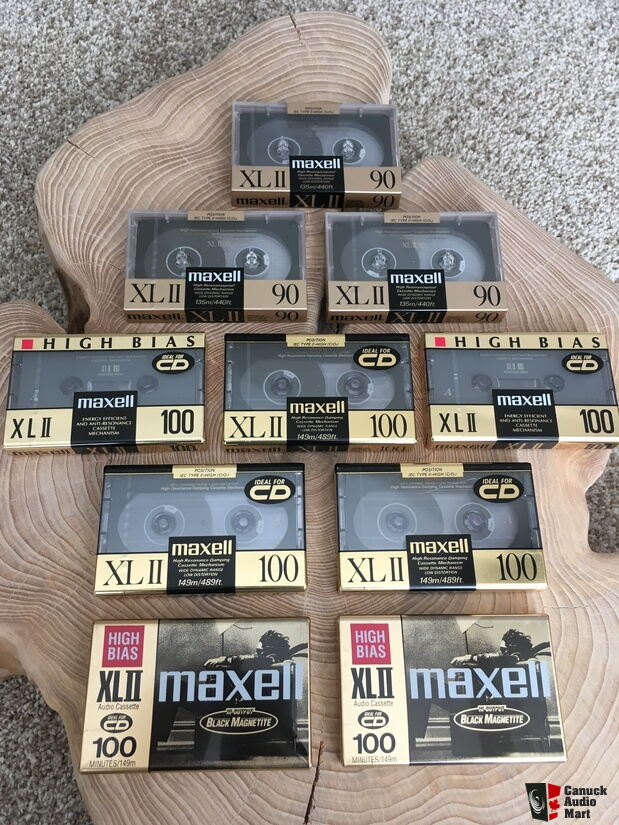 Maxell XLII 100 & XLII 90 (NOS) chrome cassette sampler bundle (10  cassettes) Photo #2812827 - US Audio Mart