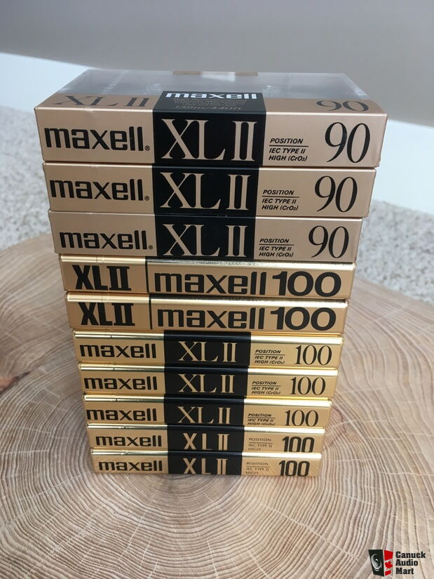 Maxell XLII 100 & XLII 90 (NOS) vintage chrome cassette sampler bundle (10  cassettes) For Sale - Canuck Audio Mart