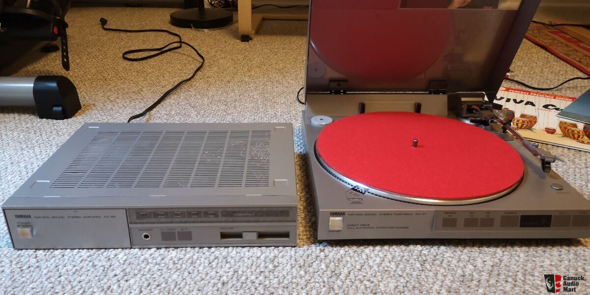 Yamaha PX-77 Direct Drive Turntable + AX-55 Intergrated Amplifier ( On ...