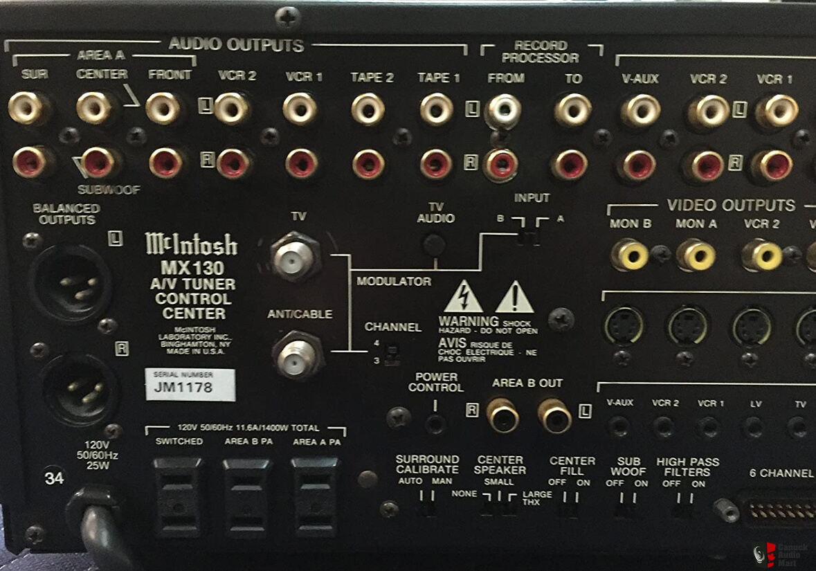 McIntosh MX130 Audio/Video Control Center in mint working condition