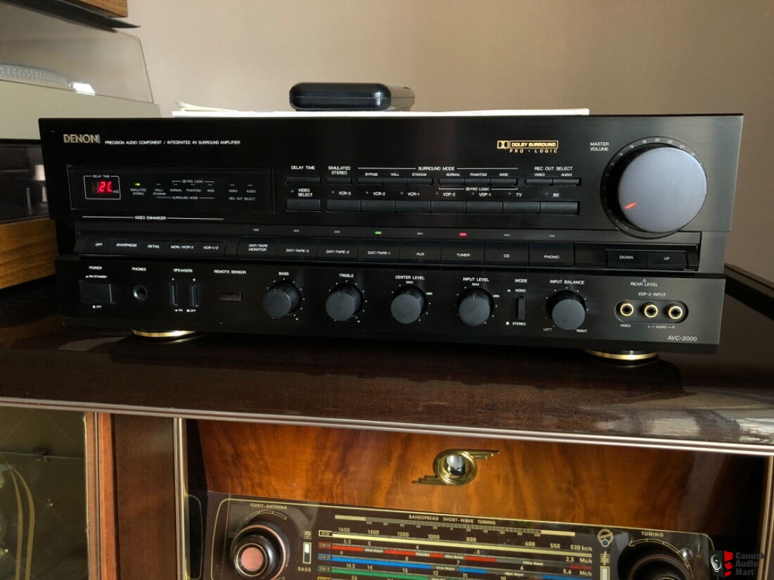 1989 Denon AVC-2000 Integrated AV Amplifier with original manual