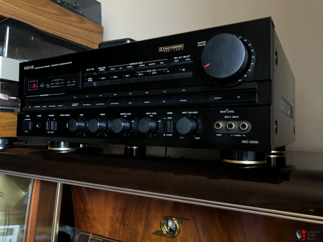 1989 Denon AVC-2000 Integrated AV Amplifier with original manual