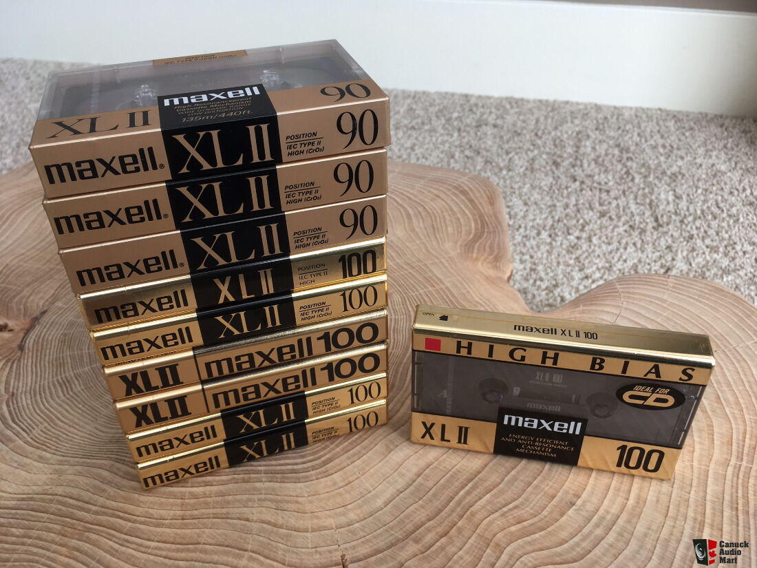 Maxell XLII 100 & XLII 90 (NOS) vintage chrome cassette sampler