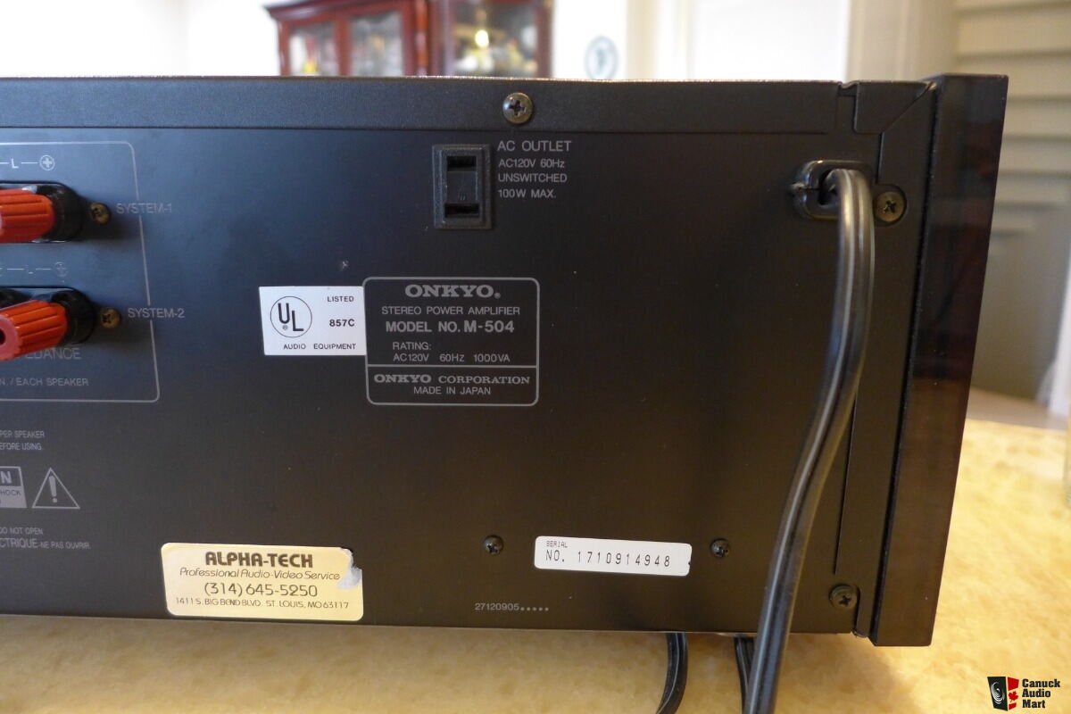 Onkyo Integra M504 Stereo power amp Photo 2866952 UK Audio