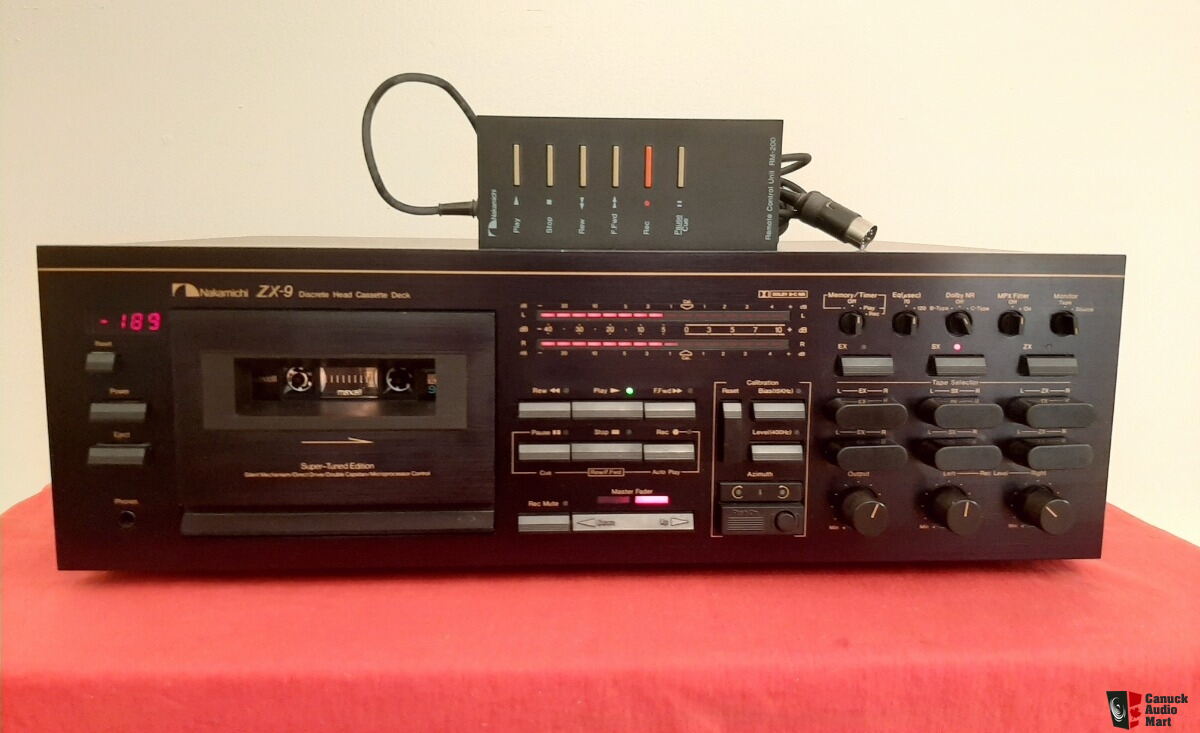 Fully Restored-TOTL Nakamichi ZX-9 Cassette Deck+RM-200 Remote 
