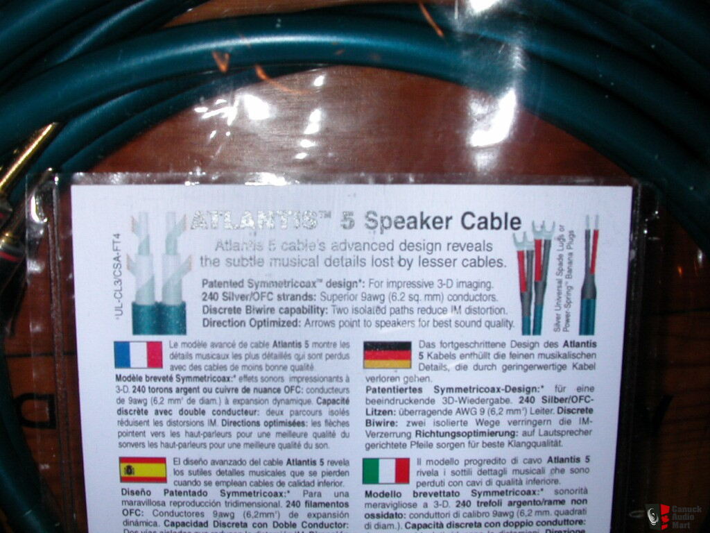 Wireworld Atlantis 5 bi-wire / bi-amp Speaker Cables Photo #288981