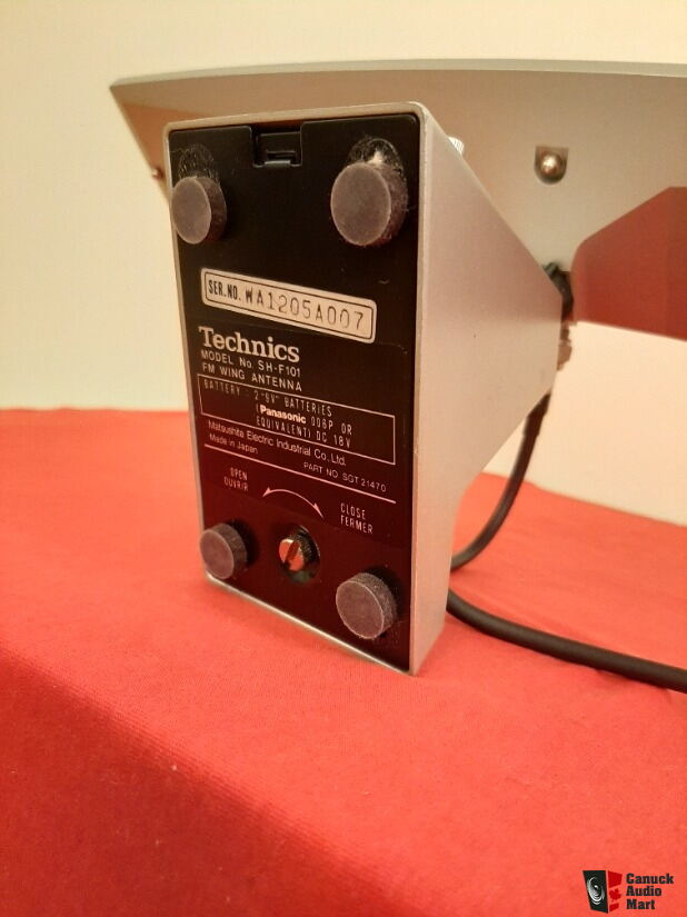 Near MINT!!!-TECHNICS SH-F101 Wing FM Antenna+Manual-SOLD on