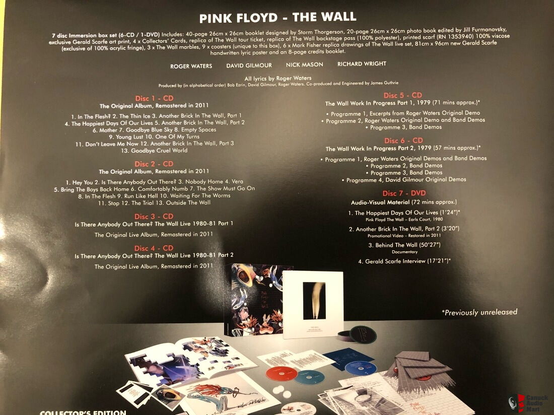 Pink Floyd The Wall Immersion Edition Box set Photo #2898790 - Canuck ...