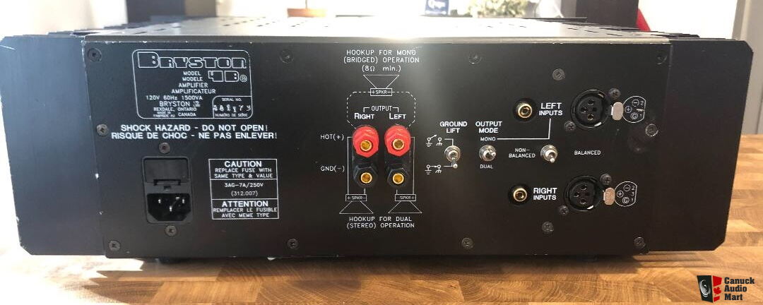 Bryston 4Be NRB Power Amps Balanced RCA Inputs SOLD Photo 2915051 Canuck Audio Mart