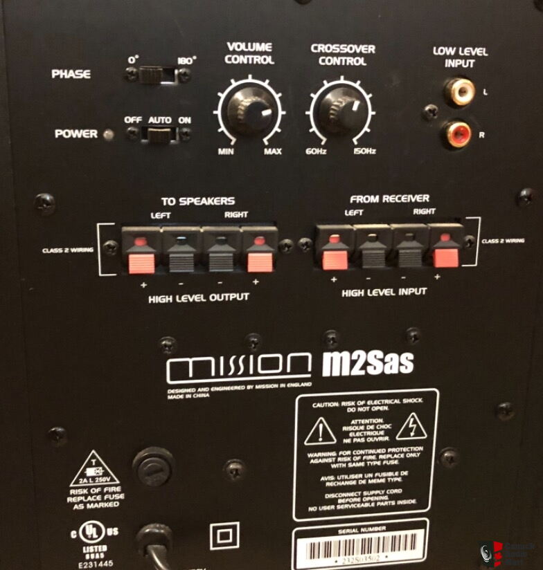 Mission m2sas hot sale subwoofer