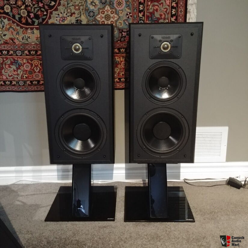 Polk Audio Monitor 5 speakers, black, with stands Photo #2932650 - UK ...