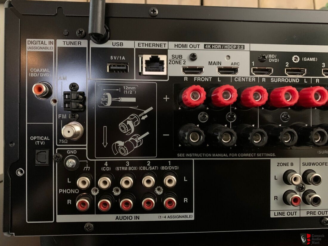 Dolby Atmos 4K Onkyo TXNR595 7.2 ch Receiver Photo 2936946