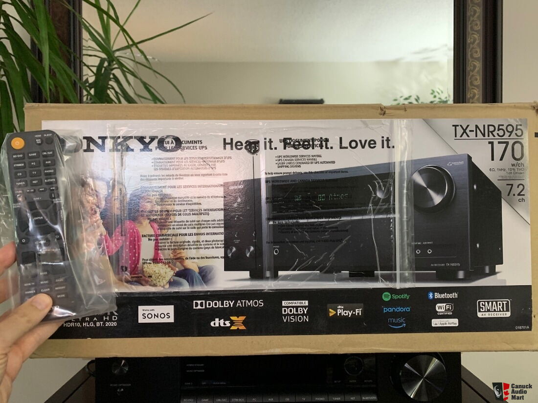 Dolby Atmos 4K Onkyo TXNR595 7.2 ch Receiver Photo 2936946