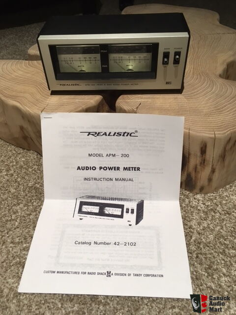 Realistic APM 200 Audio Power Meter w warm white LED back light