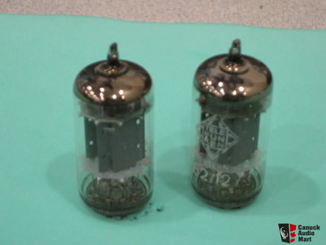 Tube 12AU7A ECC82 Belvu Telefunken - Plaque Longue Lisse - NOS - Occasion
