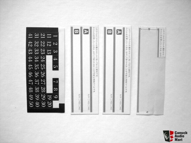 Maxell LX-25 cassette Index and Label J-cards Photo #297438