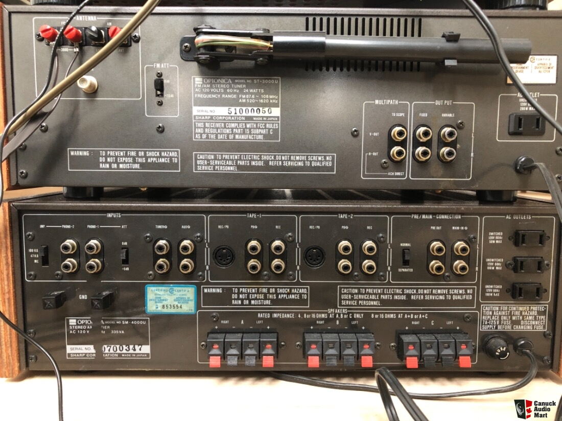 Optonica SM-4000U, ST-3000U and RP-1400 Photo #2987923 - Canuck Audio Mart