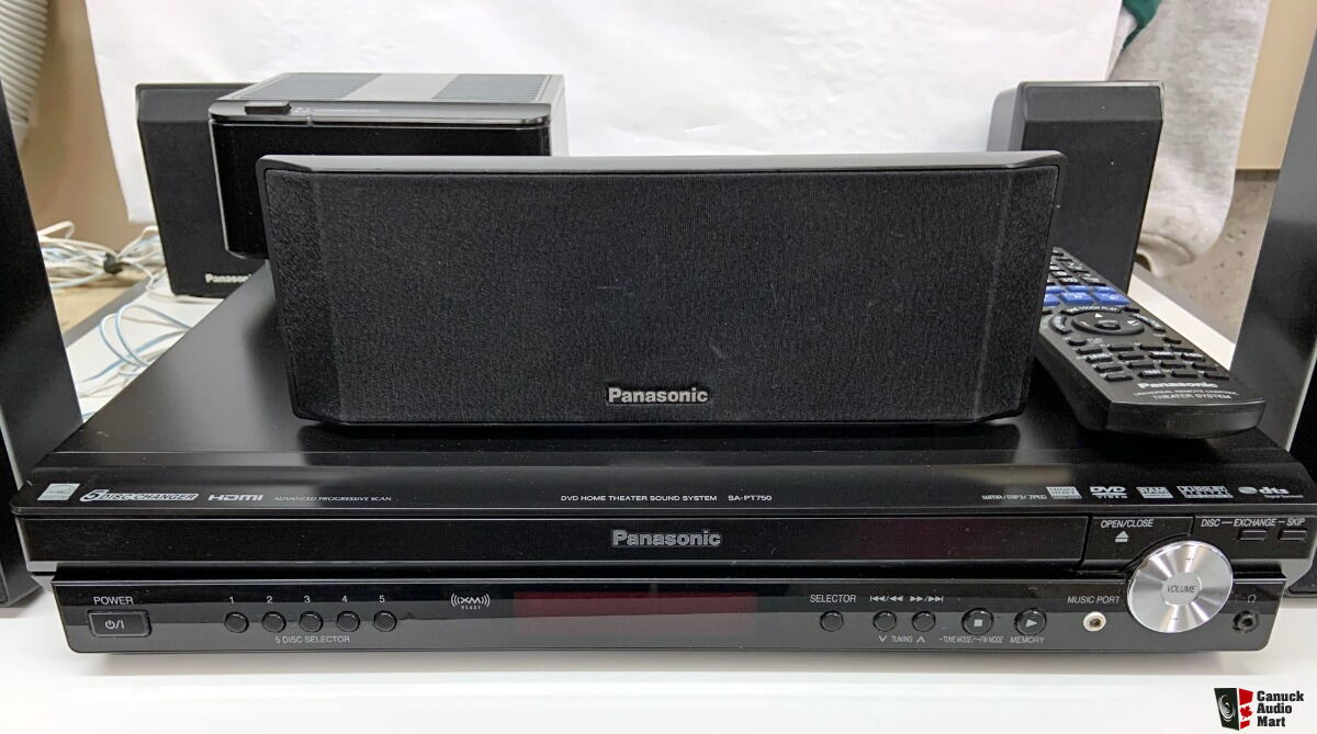 Panasonic SC-PT750 All-in-One Surround Audio system with 6 speakers