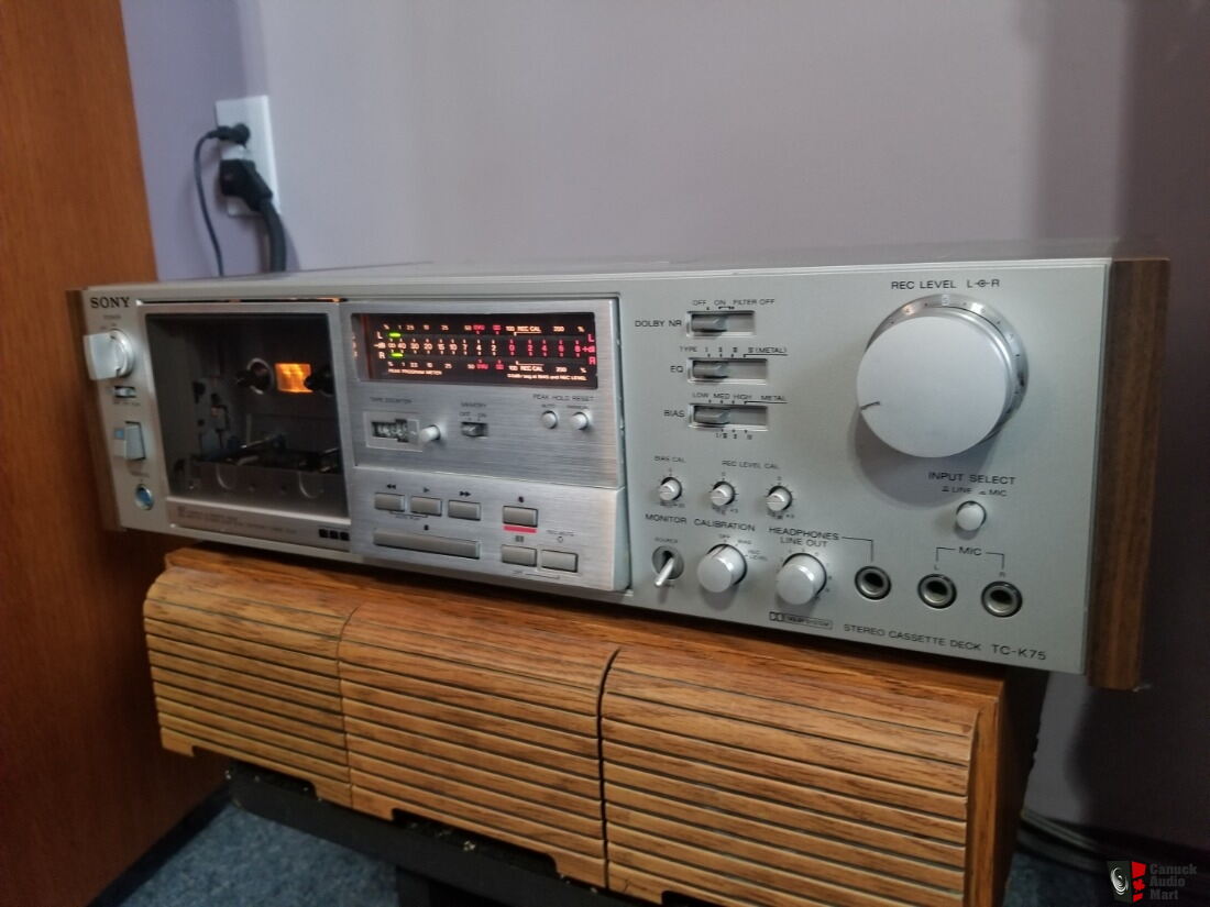 Sony tc-k75 (3 Head) Cassette Deck Photo #3047705 - US Audio Mart