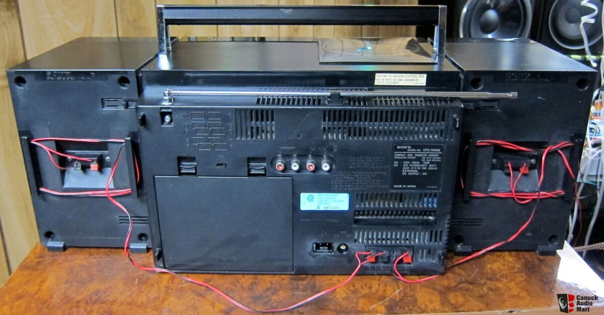 X-Rare Sony CFD-W888 Ghettoblaster Boombox Top Model 27 LBS