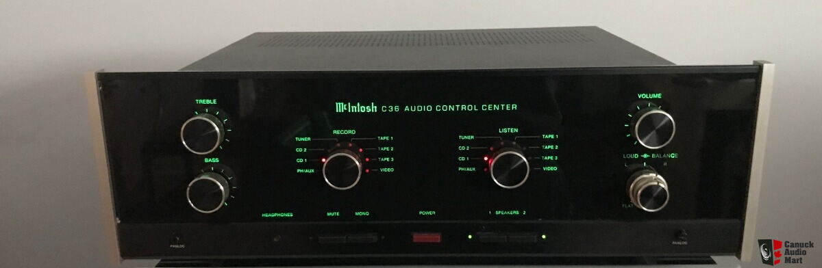 McIntosh C36 Audio Control Center, Preamplifier. Original Double
