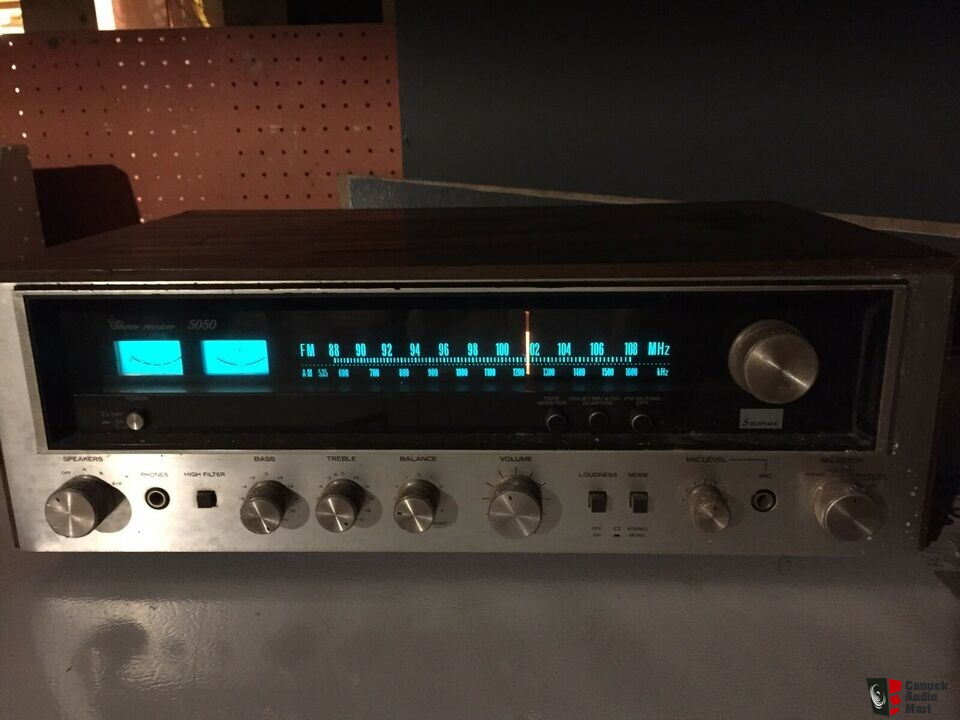 Récepteur Stéréo Vintage Sansui 5050 – Audio Japonais Silver Face – Fonctionnel