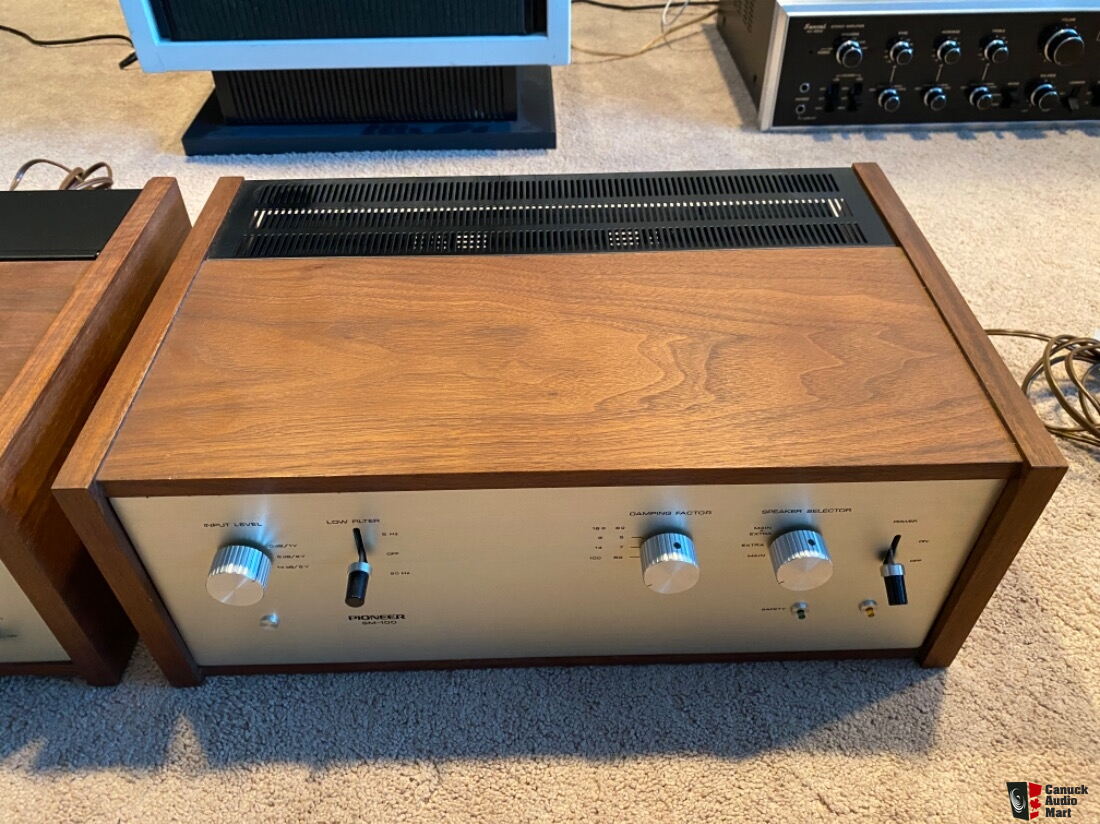Pair of Pioneer SC-100 Preamp & SM-100 Amp, Excellent Condition