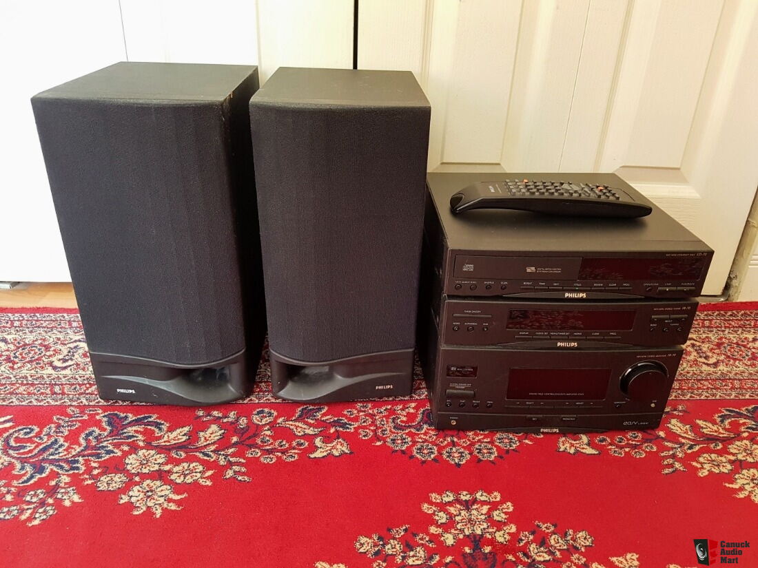 Philips Mini Stereo System with 3-Way Bookshelf Speakers FW70 (Made in ...