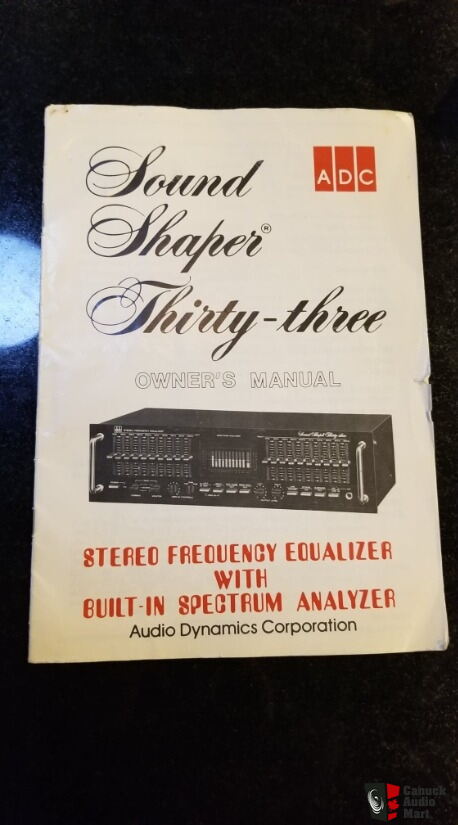 ADC Sound Shaper Thirty Three Stereo Frequency Equalizer